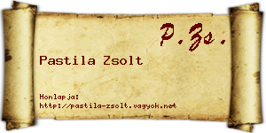 Pastila Zsolt névjegykártya